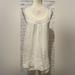 Anthropologie Dresses | Anthropologie Lili’s Closet White Eyelet & Mesh Tank Dress- Medium | Color: White | Size: M