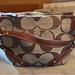 Coach Bags | Coach Carly Signature Print Jaquard Purse - Preloved | Color: Brown/Tan | Size: Os