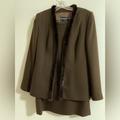 Burberry Jackets & Coats | Burberry Vintage Mink Fur-Trimmed Brown Wool Suit 8-10 | Color: Brown | Size: 10