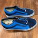 Vans Shoes | Custom Suede Old Skool Vans Men’s Size 10 | Color: Blue | Size: 10