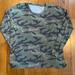 American Eagle Outfitters Tops | Ae Outfitters Knit Camo Top | Color: Brown/Green | Size: Xs