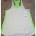 Under Armour Tops | New Women's Medium Under Armour Victory Pinney Tank Top White/Green 1236469 003 | Color: Green/White | Size: M