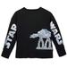 Disney Tops | Disney Parks Star Wars At-At Iridescent Cropped Pullover Black Silver Size Xs | Color: Black/Silver | Size: Xs