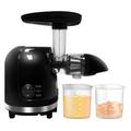 Juicer Machines, Cold Press Juicer, Masticating Juicer for Whole Fruit and Vegetable, BPA Free Juice Maker with 2 Cups and Brush