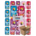 Rubicon Sparkling Fizzy Drink With Real Fruit Juice 330ml Pack Of 48 Assorted Flavours Suitable For Vegans Rubicon Sparkling Cans Bundle Boxed Treatz