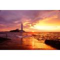 Lighthouse during sunset - 2000 piece wooden puzzle - a gift for the whole family