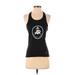 Adidas Active Tank Top: Black Solid Activewear - Women's Size Small