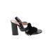 Kate Spade New York Heels: Black Solid Shoes - Women's Size 8 1/2 - Open Toe