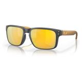 Oakley OO9102 Holbrook Sunglasses - Men's Matte Carbon Frame Prizm 24K Polarized Lens 55 OO9102-9102W4-55