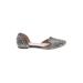 Restricted Shoes Flats: D'Orsay Chunky Heel Casual Tan Shoes - Women's Size 7 - Almond Toe