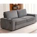 Latitude Run® Girdhari 89'’ Modern Sofa w/ USB Charging Ports & Cup Holders Corduroy in Gray | 32 H x 89 W x 34 D in | Wayfair
