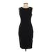 White House Black Market Cocktail Dress - Sheath: Black Solid Dresses - Women's Size 4