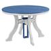 Rosecliff Heights Caeson 44 L x 44 W Outdoor Table Plastic in Blue/White | 30 H x 44 W x 44 D in | Wayfair B12C38DBF4684601A6203F1AB1702267