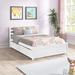 Red Barrel Studio® Seraya Solid Wood Slat Bed in Brown/White | 35.39 H x 56.97 W x 79.52 D in | Wayfair A9A4E39288734E818E2FC7819966F569