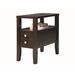 Red Barrel Studio® Arlondo Rectangular Nightstand End Table w/ Two Drawers Side Table Finish Flat Table in Brown | 24 H x 12 W x 24 D in | Wayfair