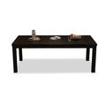 Latitude Run® 62.99"Black Rectangular Solid Wood Dining Table Wood in Black/Brown/Green | 29.53 H x 78.74 W x 35.43 D in | Wayfair
