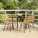 Bayou Breeze Badr Square 31.5" L Outdoor Dining Set Glass/Metal in Black | 31.5 W x 31.5 D in | Wayfair 6E73C6F77F764A8FAF115FDBDE422CA0