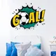 Goal Football Word Art Stickers muraux pour chambre d'enfant autocollants décoratifs pour chambre