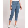 Blair Women's DenimEase™ Back Elastic Girlfriend Cropped Jeans - Denim - 10P - Petite