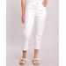 Blair Women's DenimEase™ Back Elastic Girlfriend Cropped Jeans - White - 8P - Petite
