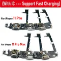NUOVO connettore dock per caricabatterie USB testato porta di ricarica cavo flessibile per microfono parti di ricambio per iPhone 11 Pro Max ricarica rapida