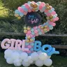 Gender Reveal Baby Balloon Garland Pink Blue White Gold Latex Ballons For Boy o Girl Gender Reveal