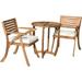 Coronado Acacia Wood Bistro Set Teak Finish