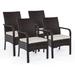 Dining Chairs Capacity All-Weather Outdoor with Powder Steel