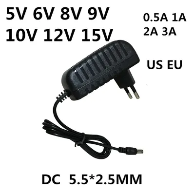 AC 110-240V DC 5V 6V 8V 9V 10V 12V 15V 0.5A 1A 2A 3A Universal Power Adapter Versorgung Ladegerät