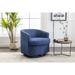 Swivel Barrel Chair, High-Density Foam Cushions Accent Sofa Chair, 360 Degree Swivel Barrel Chair, Leisure Arm Chair, Navy