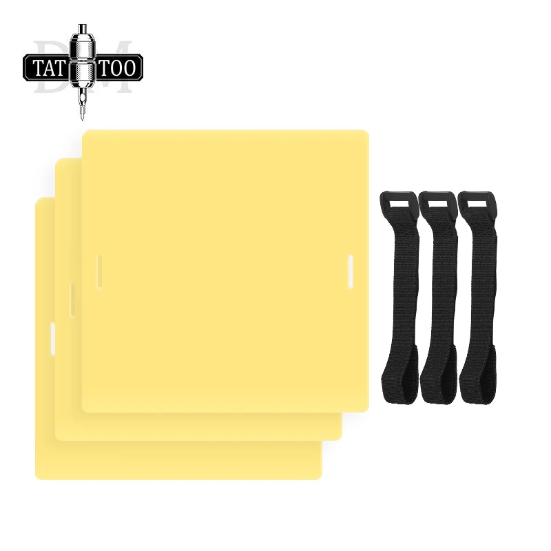 Dmtattoo 3mm Tattoo Übungs haut mit Elastric Strap Doppelseiten leer Silikon Tätowierung Praxis Haut Tattoo liefert Image