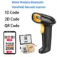 1d 2d Barcode-Scanner 3-in-1 Bluetooth & USB verdrahtet & 2 4g drahtloser Barcode-Leser arbeiten mit