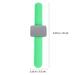 slap bracelet pin cushion Magnetic Bobbie Pin Bracelet Silicone Hairdresser Slap Bracelet Hair Clips Holder Bracelet (Green)