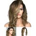 Wigs for Women 12.6 Inch Fiber High Curly Wavy Hair Gold Short Temperature Wig Brazilian Parting wig