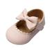 Infant Baby Girls Soft Sole Bowknot Princess Wedding Dress Flats Prewalker Newborn Light Baby Sneaker Shoes