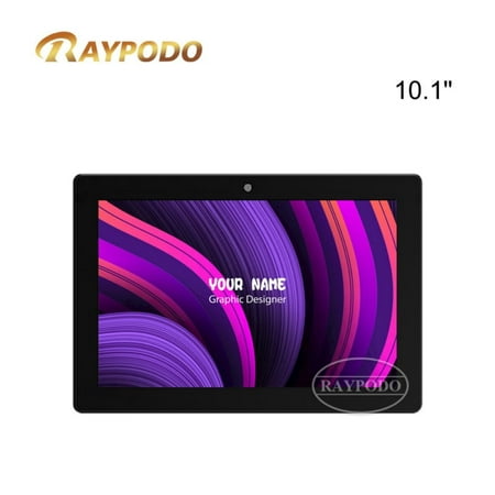 rayapodo 10.1 inch android 11 digital signage player tablet rk3568 quad-core processor 1280x800 HD touchscreen 2GB RAM 32GB ROM VESA mount black