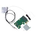 Qisuw Replace PCI-E to Mini PCI-E Card Adapter Accessory Part PCI-E to Mini PCI-E Card Adapter for Desktop PC