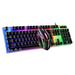 WILLBEST Gaming Keyboards 104-Key Mechanical Feel Desktop Computer Notebook Game Keyboard and 2 In 1 Set