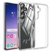 Elegant Choise Case with Screen Protector for Samsung Galaxy S24 Ultra/S24 Plus/S24 Soft Clear TPU Shockproof Slim Phone Cover Clear