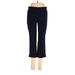 Roz & Ali Casual Pants - High Rise Boot Cut Boyfriend: Blue Bottoms - Women's Size 4