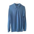 Burberry Shirts | Burberry London Mens Blue Long Sleeve Wool Button Front Shirt Sz Large | Color: Blue | Size: L