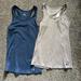 Under Armour Tops | 2 Women's Size Md M Under Armour Heatgear Tanks Tank Top Shirts | Color: Gray/Tan | Size: M