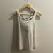 Lululemon Athletica Tops | Lululemon Criss Cross Tank- Built In Bra S | Color: White | Size: S