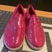 Coach Shoes | Coach Kivy Signature Pink Sequin Flat Sneakers Womens Size 9.5 Slip On | Color: Pink | Size: 9.5