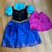Disney Dresses | Disney Frozen Anna Dress With Cape - Toddler Size 2t | Color: Black/Blue | Size: 2tg