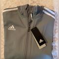 Adidas Jackets & Coats | Adidas Track Jacket,Women’s Medium,Gray Full Zip, Brand New With Tags, Sport | Color: Gray/White | Size: M