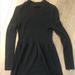 Free People Dresses | New W/Out Tag Free People Mini Belted Sweater Dress | Color: Black | Size: Xs