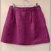 Anthropologie Skirts | Anthropologie Hd In Paris Purple Jacquard Skater Skirt 6 | Color: Pink/Purple | Size: 6