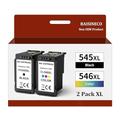 BAISINECO PG-545XL CL-546XL Ink Cartridges Black and Colour High Yield Remanufactured Canon 545 546 Ink Cartridges for TS205 TS3150 TS3151 TS3350 MG2550S MG2950 MG3050 MX495 TR4550 TR4551