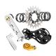 harayaa Bike Single Speed Conversion Kit Single Speed Cassette Bicycle Freewheels Parts Aluminum Alloy Repair Bike Chain Tensioners, 22T Silver